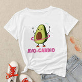 Fashion Women T-shirt Avocado Tshirt Casual Tops
