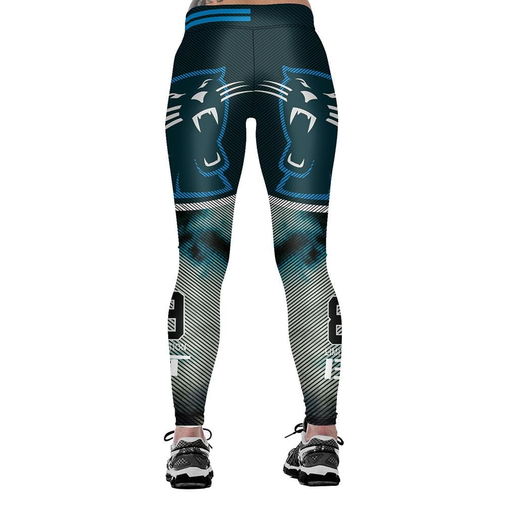 Carolina Panthers Digital printing Fitness Leggings Women Pants