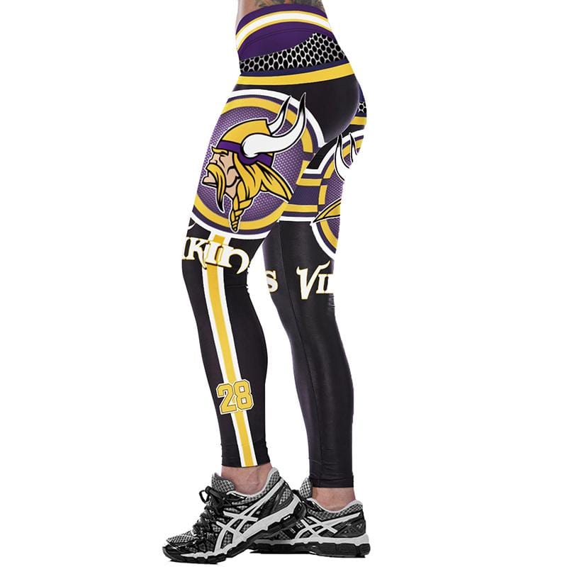 Minnesota Vikings Digital printing Yoga Leggings Women Casual Pants