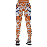 Denver Broncos Print Leggings Orange color Women Sports Pants