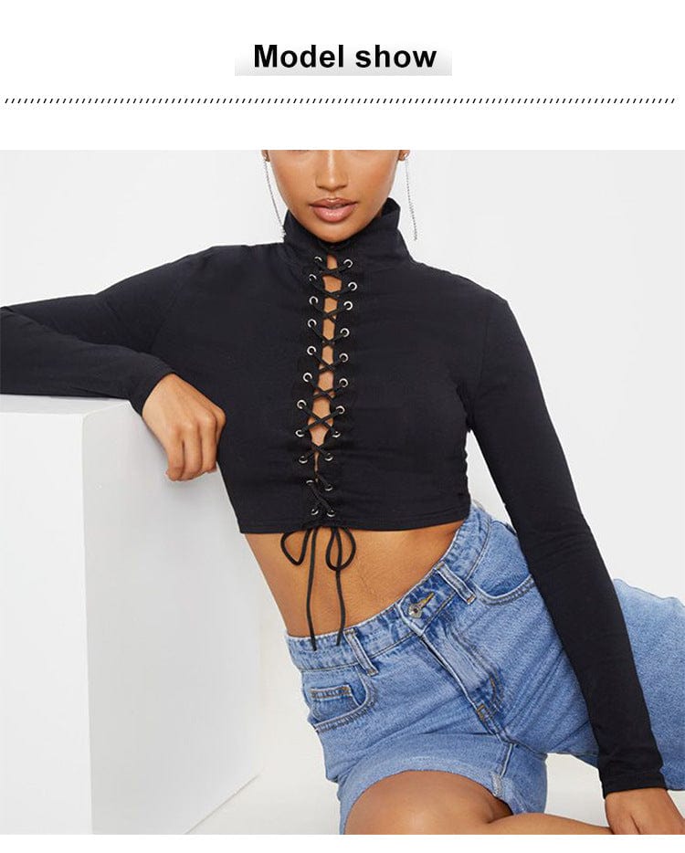 Europe and the United States cross-border foreign trade tight-fitting slim-fitting front strap ladies summer bottoming shirt navel-baring slim-fitting bottoming women