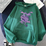 Dragon Print sweatshirt Women hoodie Cute Hip hop Oversized Womens Tops Clothes