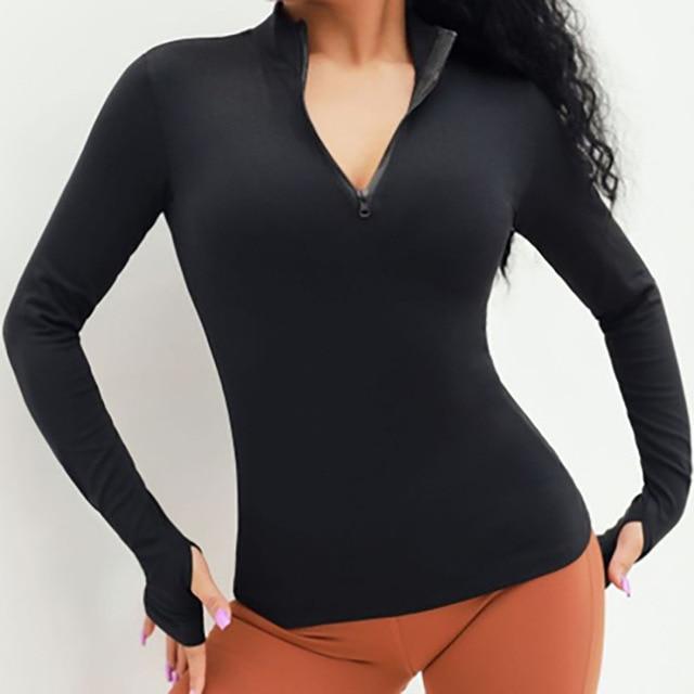 Long Sleeve Yoga Shirts Sport Top Fitness Yoga Top Gym Top Sports Wear For Women Push Up Running Full Sleeve Clothes