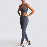 2 Piece Set Women Tracksuit Seamless Yoga Suits Dense Fabric Fitness Gym Clothing Sports Bras Leggings Workout Clothes For Women